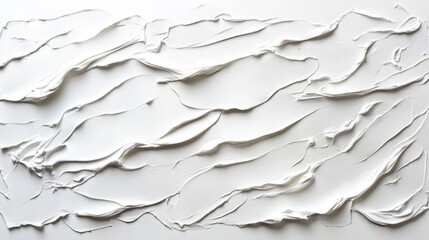 Obraz premium Abstract minimalism creative studio setting with textured white surfaces in top-down perspective