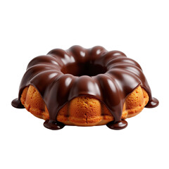 Delicious chocolate-glazed bundt cake for dessert lovers..