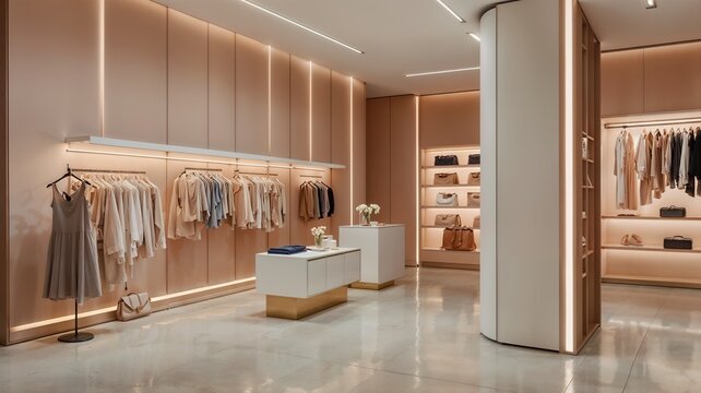 wardrobe with clothes