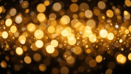 Fototapeta premium Gold glitter and circle background image, light, lighting, decoration, banner texture advertising poster