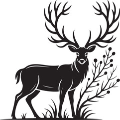 Mountain Deer Silhouette Clipart &ndash; Rustic Wildlife Vector Art

Majestic Deer Silhouette &ndash; Mountain and Forest Scene Design

Wild Mountain Deer SVG Bundle &ndash; Cricut Cut Files for Outdoors

Deer with Ant