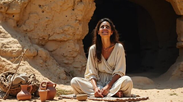 Woman with blood issue is healed by Jesus