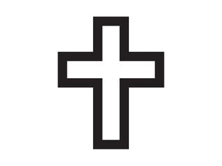 Vector isolated one single simple cross frame line black simple symbol stencil template