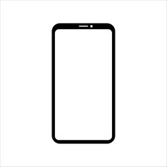 Mobile phone. Pictogram. Iconic illustration.