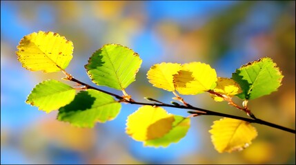 Obraz premium Autumn leaves against a soft background