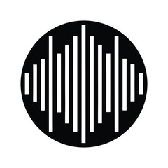 Audio Equalizer Icon Vector Illustration