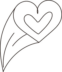 3D Pop-out Heart Doodle

