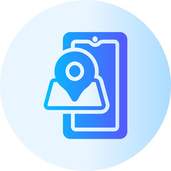 gps gradient icon