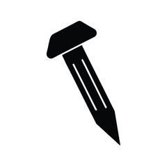 Camping Nail Peg Icon Vector Illustration