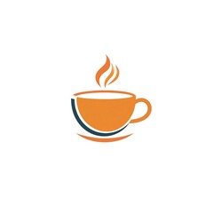 Obraz premium coffee logo design in a minimalist style featuring a simple coffee cup icon