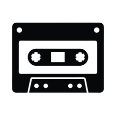 Fototapeta premium Cassette Tape Icon Vector Illustration