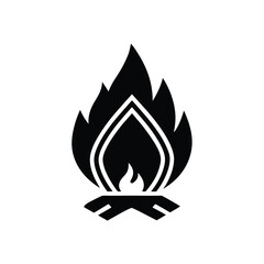 Outdoor Fire Starter Icon Vector Illustration