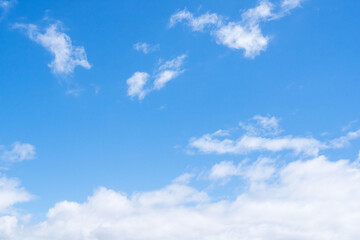 雨上がりの澄んだ青空と白い雲60