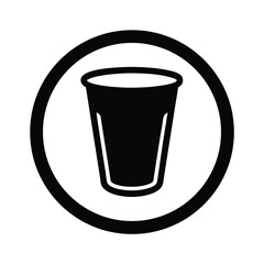 Outdoor Cup Holder Clip Icon Vector Illustration