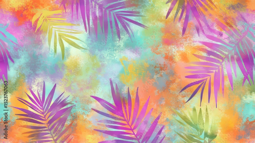 Aufkleber overlapping hues of ethereal watercolor create an abstract background ideal for header poster banner