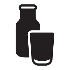 milk glyph icon