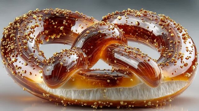 Delicious caramel pretzels with a sprinkling of salt perfect for a tasty snack