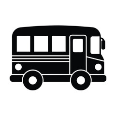 School Bus Icon Vector Illustration