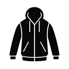 Windbreaker Jacket Icon Vector Illustration