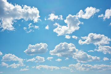 Deep blue sky at summer day.