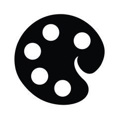 Art Palette Icon Vector Illustration