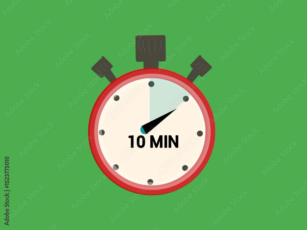 Poster minute counter. stopwatch in motion. time tracking graphic..time for action