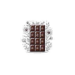 flower and chocolate logo