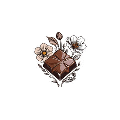 flower and chocolate logo