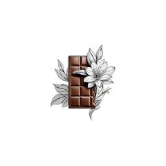 flower and chocolate logo