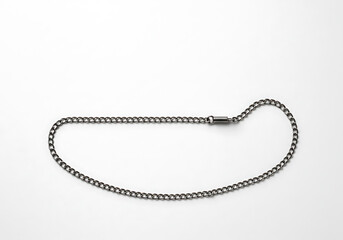 Elegant Gunmetal Curb Chain Necklace: A Minimalist Statement Piece for Modern Style