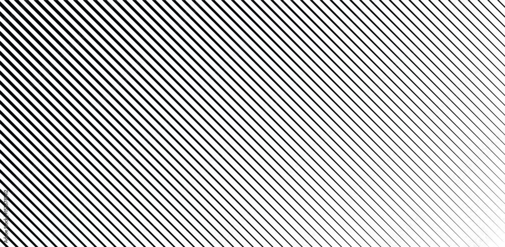Poster black abstract texture with parallel lines from thick to thin. line pattern with vertical straight b