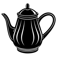 teapot on white background