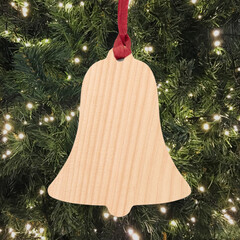 wooden bell ornament