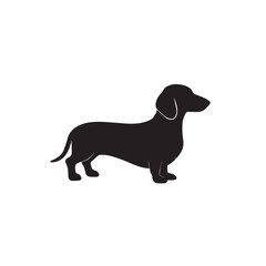 dachshund dog silhouette vector