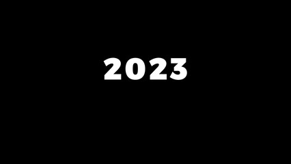 End of 2023 Greeting Animation with Particles & Sparks - New Year Countdown, Fireworks, Festive Celebration, Sparkling Wishes, Happy New Year 2024, Countdown to 2024, Holiday Party Video 4K.
