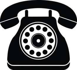 Rotary Phone Silhouette