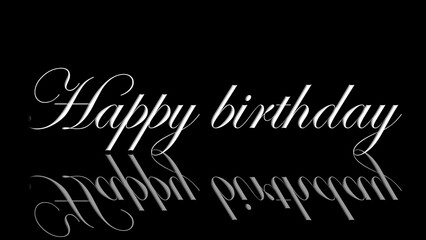 Happy Birthday Text Animation &ndash; Colorful and Festive Animated Greeting for Birthday Wishes, Party Invitations, Celebration Videos, and Special Occasion Intros