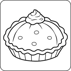 Pumpkin Pie Coloring Page