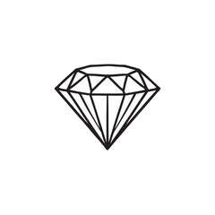 diamond on white background