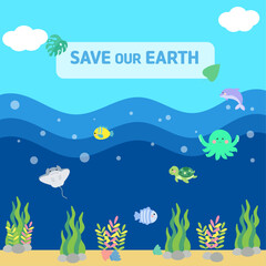 바다 친구들과 함께 지구를 지켜요