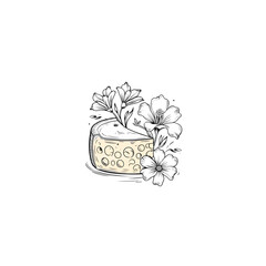 flower and cheese logo