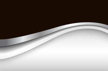 Silver black abstract background 3D metallic wallpaper.