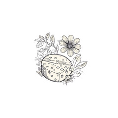flower and cheese logo