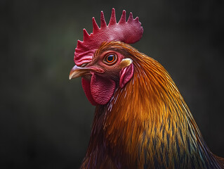 portrait of a rooster