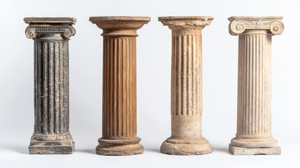 Obraz premium Antique Columns Different Colors.