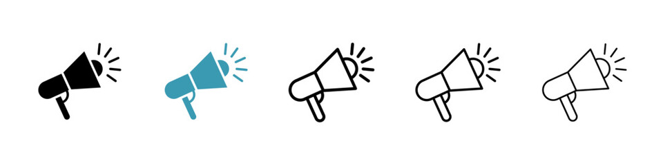 Megaphone icon illustration vector symbol set