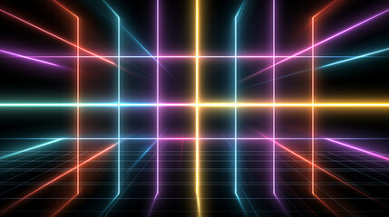 abstract background with glowing lines