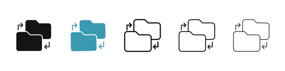 Data transfer icon illustration vector symbol set