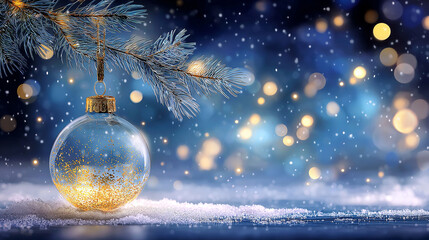 christmas background with christmas tree