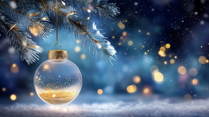 christmas background with christmas tree